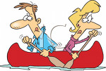 3899_picture_of_a_couple_paddling_a_canoe_in_different_directions