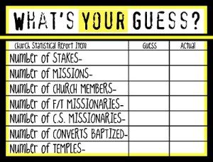 Church statistical report